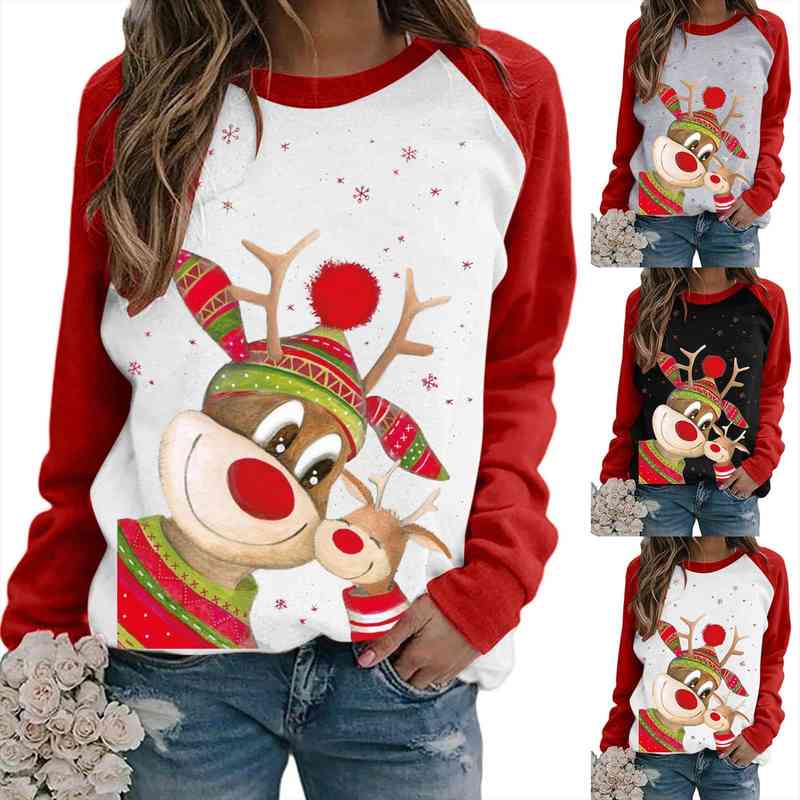 Christmas Cartoons Women Sweater Winter Long Sleeve Womens Sweaters Homesuit Woman Sweaters Fashion Sweater Pull Femme, White;black
Christmas Cartoons Women Sweater Winter Long Sleeve Womens Sweaters Homesuit Woman Sweaters Fashion Sweater Pull Femme, White;black