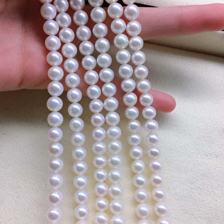 Freshwater pearl necklace Round shape size 6.5-7mm DIY jewelry loos pearl strand150
Freshwater pearl necklace Round shape size 6.5-7mm DIY jewelry loos pearl strand150