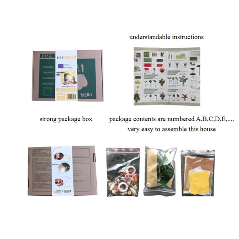 diy big house wooden doll houses kitchen miniature villa dollhouse kast furniture kit travaux manuels adulte oyuncak ev 201217