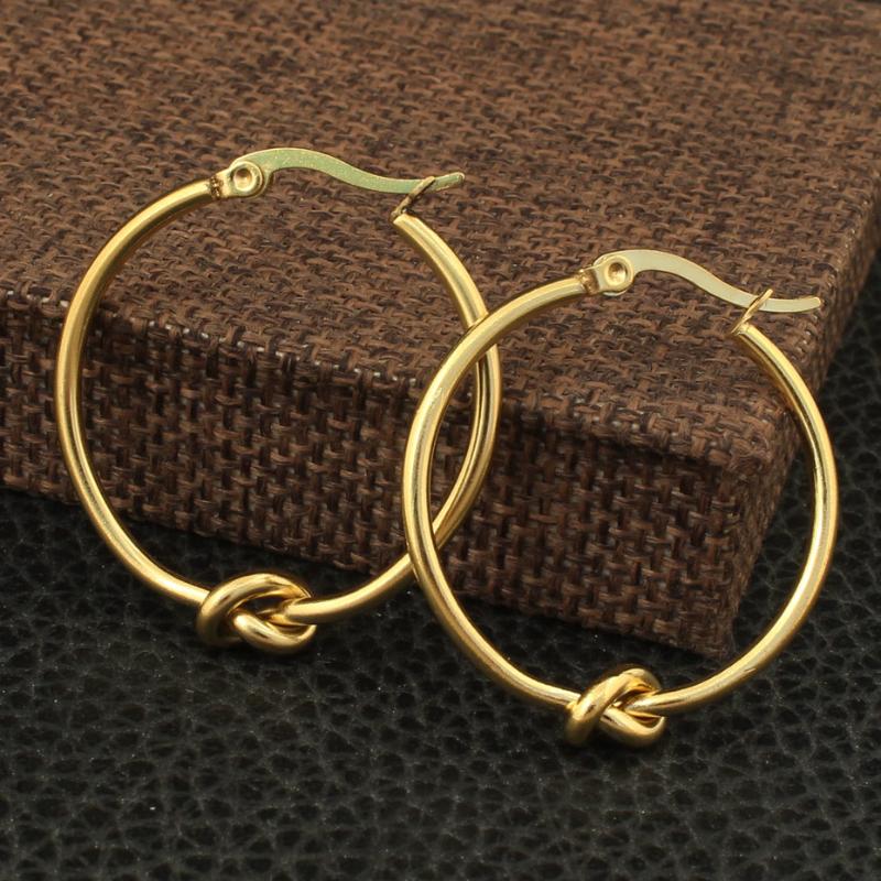 Newest Gold Color Fashion Stainless Steel Jewelry Simple 25MM Hoop Earrings Personality For Woman And Girl EBJZAJBB
Newest Gold Color Fashion Stainless Steel Jewelry Simple 25MM Hoop Earrings Personality For Woman And Girl EBJZAJBB