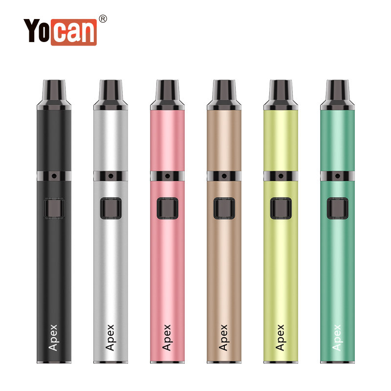 Authentic Yocan Apex Kit Heating in Waves Wax Vaporizer Electronic Cigarette 650mAh VV Battery Portable Concentrate Vape Pen
Authentic Yocan Apex Kit Heating in Waves Wax Vaporizer Electronic Cigarette 650mAh VV Battery Portable Concentrate Vape Pen