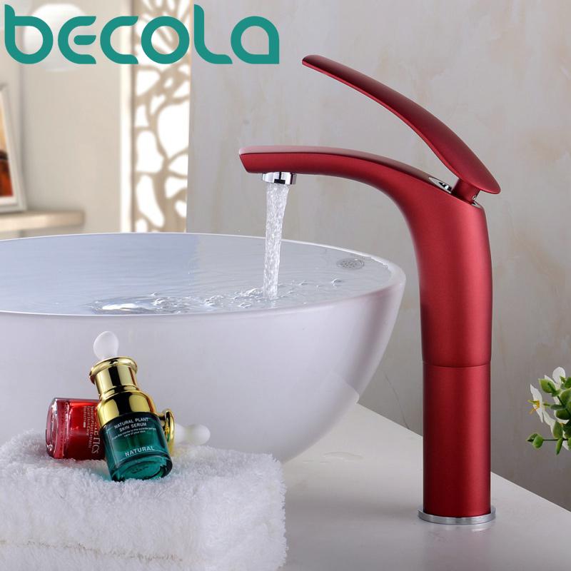 Free shipping becola bathroom faucet high quality brass red color tap hot and cold water basin faucet B-1526
Free shipping becola bathroom faucet high quality brass red color tap hot and cold water basin faucet B-1526