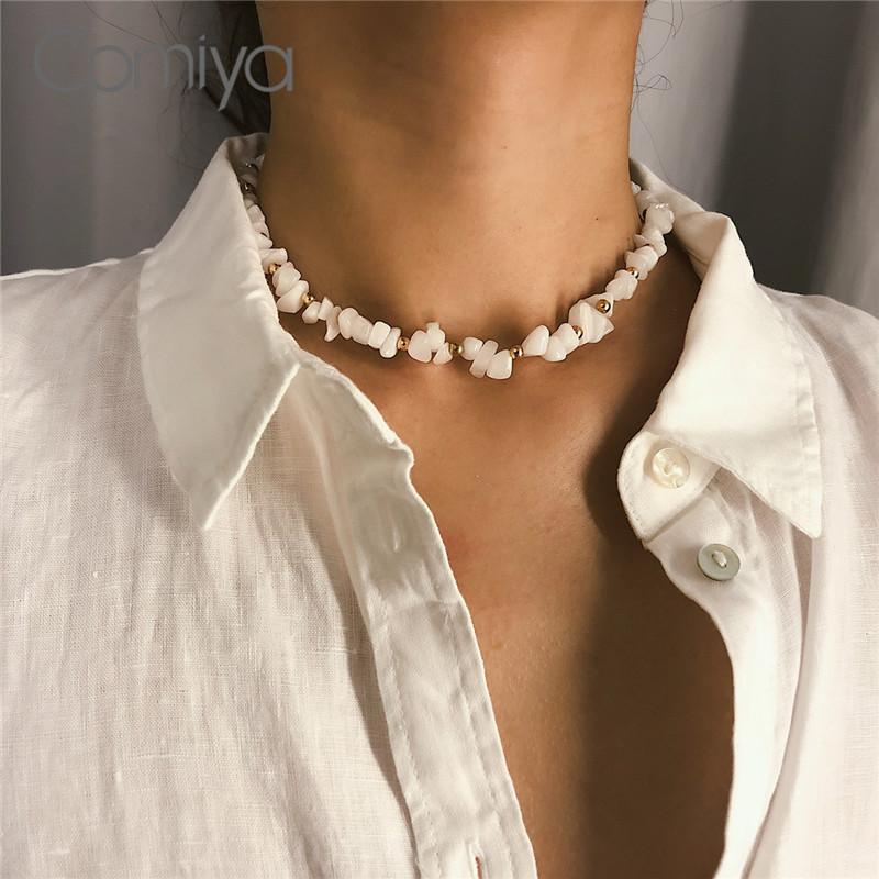 Comiya Fashion Necklaces For Women Gold Color Zinc Alloy Acrylic Glass Beads Pendant Necklace Statement Kolye Collar Accessories
Comiya Fashion Necklaces For Women Gold Color Zinc Alloy Acrylic Glass Beads Pendant Necklace Statement Kolye Collar Accessories