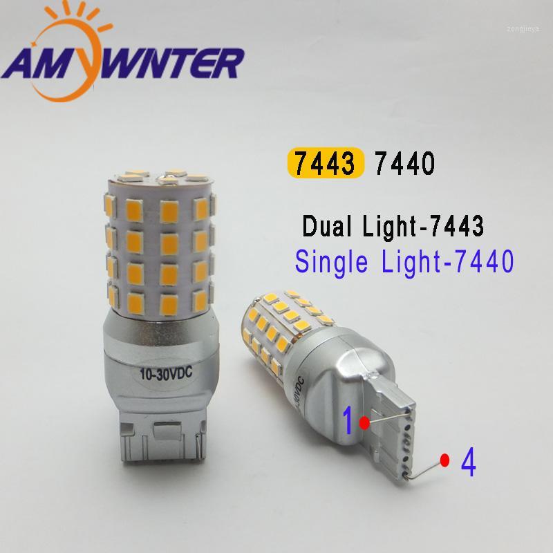 AMYWNTER Auto Lamp 12V 7440 T20 led 7443 Dual Light Function W21/5W Turn Signal Lamp cars lights warm white Yellow Amber1, As pic
AMYWNTER Auto Lamp 12V 7440 T20 led 7443 Dual Light Function W21/5W Turn Signal Lamp cars lights warm white Yellow Amber1, As pic