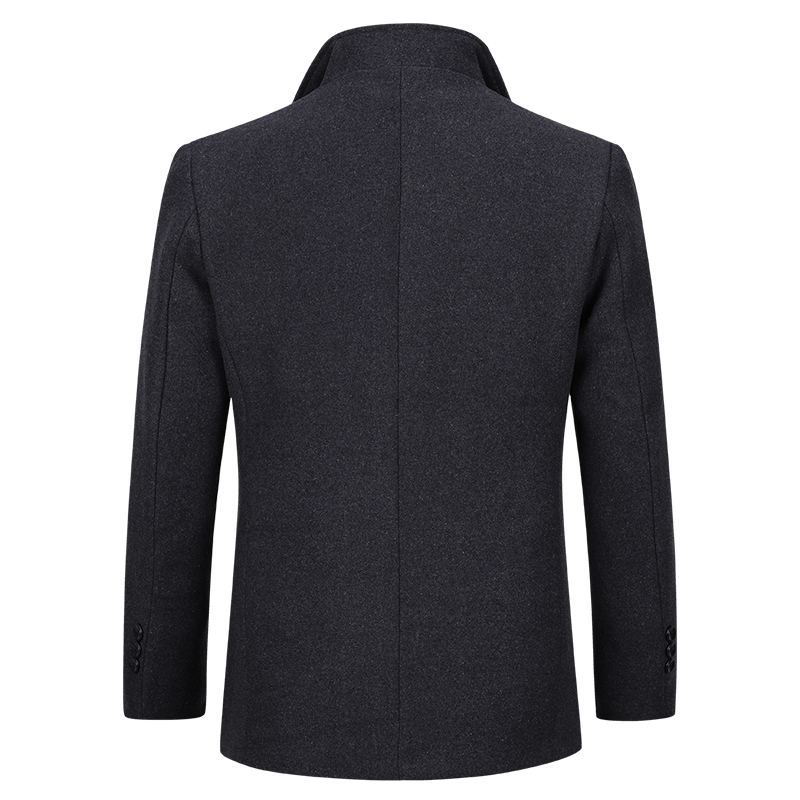 YOUTHUP Wool Men's Coat With Scarf Single Breasted Thick Coats Overcoats Topcoat Mens Fitness Coat Streetwear 4 Colors M-4XL 201222