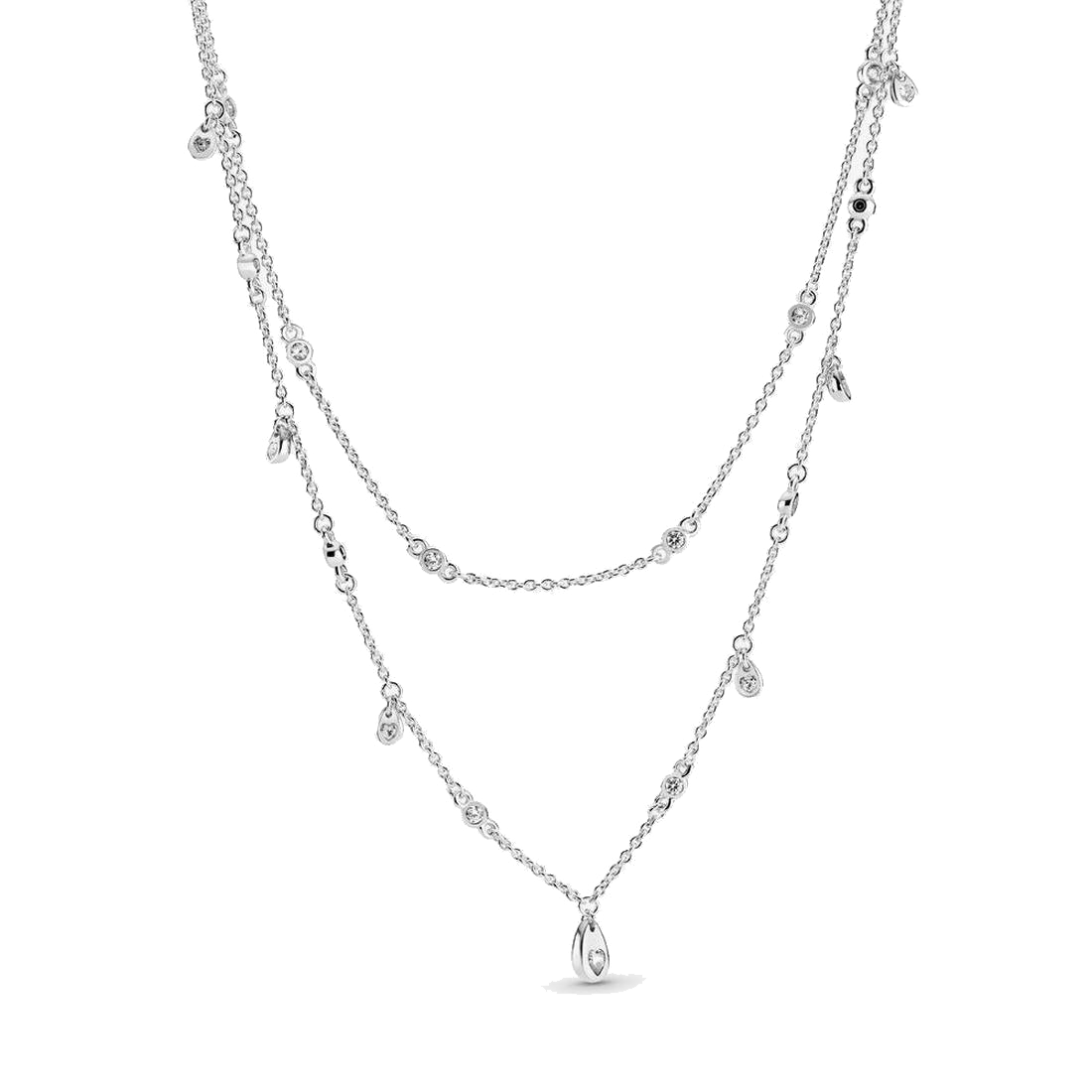 Fine jewelry Authentic 925 Sterling Silver Necklace Fit Pandora Pendant Charm Layered Chains necklace Cascade of Drops Love Engagement DIY W
Fine jewelry Authentic 925 Sterling Silver Necklace Fit Pandora Pendant Charm Layered Chains necklace Cascade of Drops Love Engagement DIY W