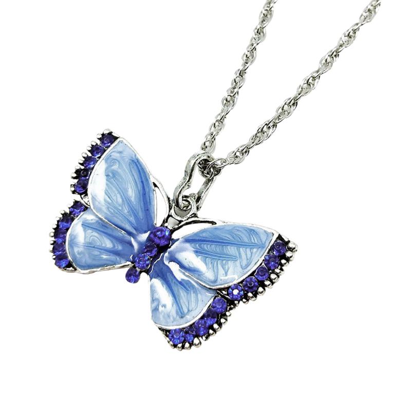 Pendant Necklaces Dripping Painted Diamond Butterfly Necklace Alloy Long Sweater Chain
Pendant Necklaces Dripping Painted Diamond Butterfly Necklace Alloy Long Sweater Chain