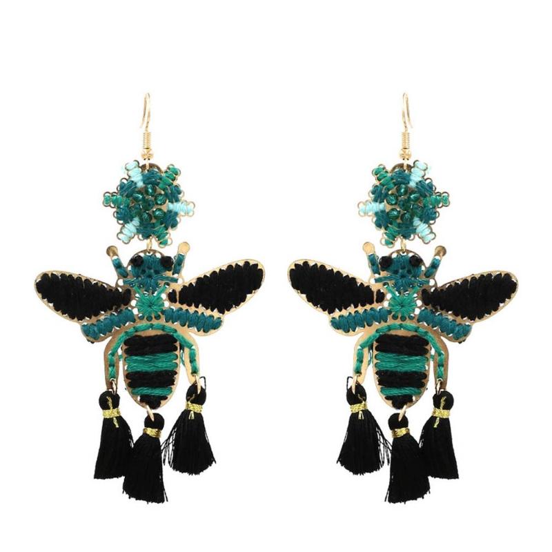 Zouchunfu Handmade Tassel Fringe Bee Drop Earrings For Women Bohemian Geometric Ethnic Earrings Fashion Jewelry 2021 Pendientes
Zouchunfu Handmade Tassel Fringe Bee Drop Earrings For Women Bohemian Geometric Ethnic Earrings Fashion Jewelry 2021 Pendientes