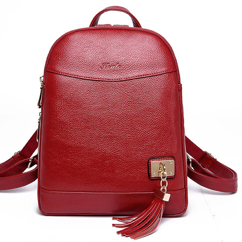 Cow Genuine Leather Women Backpacks New Fashion Female Real Natural Leather Ladies Girl Student Casual Backpack, Black
Cow Genuine Leather Women Backpacks New Fashion Female Real Natural Leather Ladies Girl Student Casual Backpack, Black