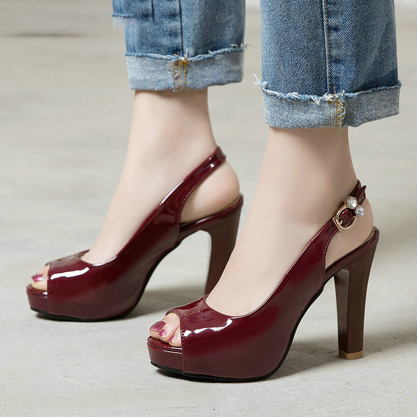He'd smash women's sandals, elegant square heels, buckle straps, peep toe, summer, size 34, 2020-43, Wine red
He'd smash women's sandals, elegant square heels, buckle straps, peep toe, summer, size 34, 2020-43, Wine red