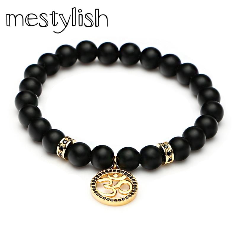 Mestylish Newest OM Charm Symbol Frosted Nature Stone Bead Bracelet Jewelry Fit Men and Women and Gift Especially Lovers
Mestylish Newest OM Charm Symbol Frosted Nature Stone Bead Bracelet Jewelry Fit Men and Women and Gift Especially Lovers