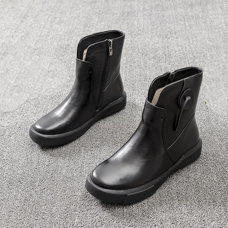DEAT 2020 New Autumn And Winter Fashion Zipper Black Round Toe Comfortable Leather Single Shoes Women Short Cool Boots SG1381, Black leather
DEAT 2020 New Autumn And Winter Fashion Zipper Black Round Toe Comfortable Leather Single Shoes Women Short Cool Boots SG1381, Black leather