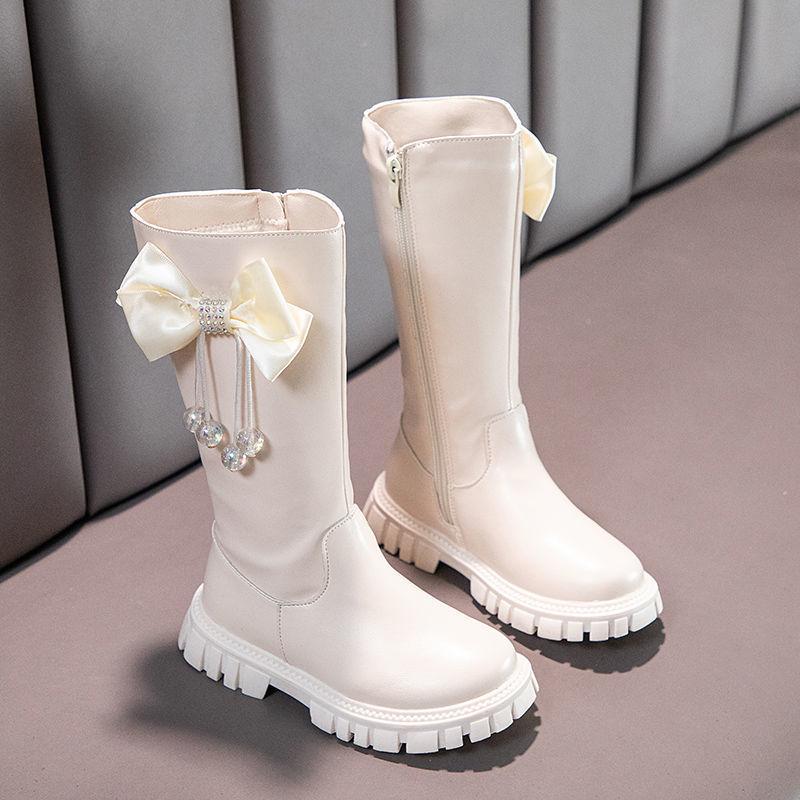 Boots 27-37 Winter Fashion Girls High For Women White Non-slip Crystal Bow Princess Shoes Faux Leather Waterproof Kids, Black;grey
Boots 27-37 Winter Fashion Girls High For Women White Non-slip Crystal Bow Princess Shoes Faux Leather Waterproof Kids, Black;grey