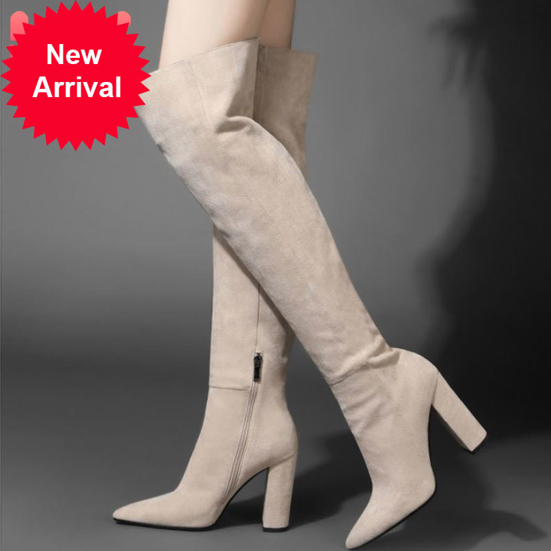 Top quality women on knee sexy s thick winter warm woman long boot pointed to the fashionable party shoes size 34-43, Black.
Top quality women on knee sexy s thick winter warm woman long boot pointed to the fashionable party shoes size 34-43, Black.