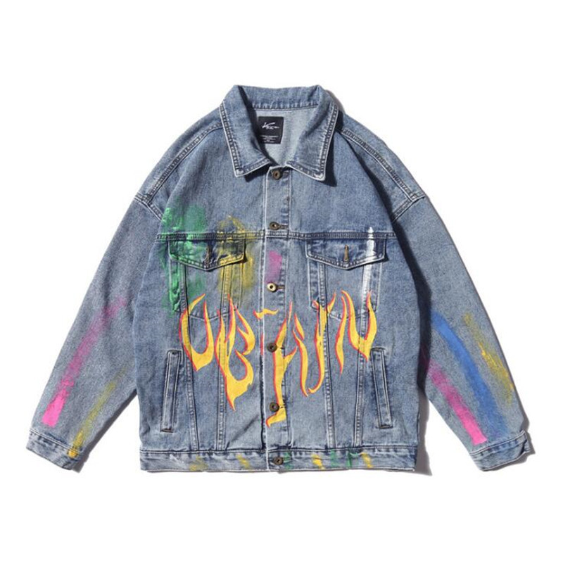 Rainbow graffiti fire flame print denim jackets streetwear 2020 hip hop casual bomber jacket jeans blazers black blue tops, Picture color
Rainbow graffiti fire flame print denim jackets streetwear 2020 hip hop casual bomber jacket jeans blazers black blue tops, Picture color