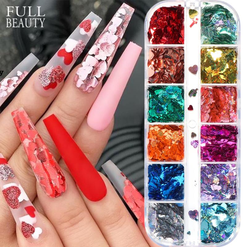 Heart Nail Glitter Flakes 3D Laser Sweet Love Cross Paillette Sequins Holo Design Spangle DIY Nail Art Decoration Manicure CHSZX
Heart Nail Glitter Flakes 3D Laser Sweet Love Cross Paillette Sequins Holo Design Spangle DIY Nail Art Decoration Manicure CHSZX
