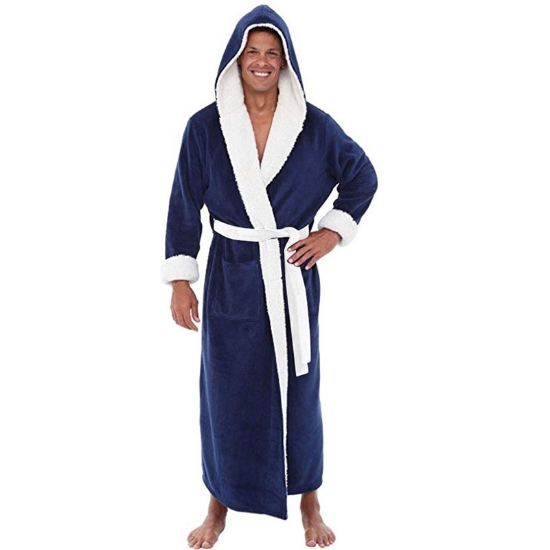 Men Winter Pajamas Bathrobe Home Clothes Sleepwear Warm Plush Home Clothes Long Sleeve Mens Robes 201109, Gray
Men Winter Pajamas Bathrobe Home Clothes Sleepwear Warm Plush Home Clothes Long Sleeve Mens Robes 201109, Gray