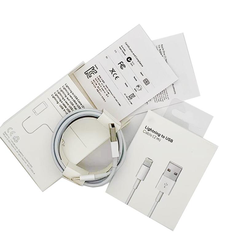 1m 3ft 2m 6ft Lighting to USB A Data Fast Charging Cables Cell Phone Cords Original Retail Box with Logo Sealed with Green Stick for iPhone
1m 3ft 2m 6ft Lighting to USB A Data Fast Charging Cables Cell Phone Cords Original Retail Box with Logo Sealed with Green Stick for iPhone