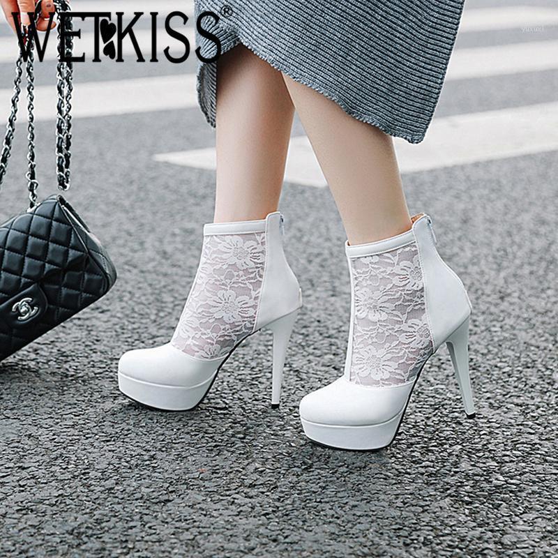 WETKISS Lace Thick Platform Women Ankle Boots Round Toe Stiletto Heel High Shoes Fashion Simple Female Bootie Non Slip Zip Shoes1, Black
WETKISS Lace Thick Platform Women Ankle Boots Round Toe Stiletto Heel High Shoes Fashion Simple Female Bootie Non Slip Zip Shoes1, Black