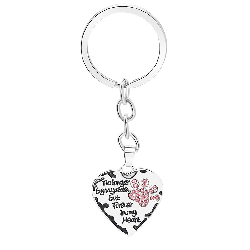 12 Pcs/Lot Key Chain No Longer By Side But Forever In My Heart Paw Print Heart Keychain Pet Animal Lovers Memorial Friend KeyRing 632 K2
12 Pcs/Lot Key Chain No Longer By Side But Forever In My Heart Paw Print Heart Keychain Pet Animal Lovers Memorial Friend KeyRing 632 K2