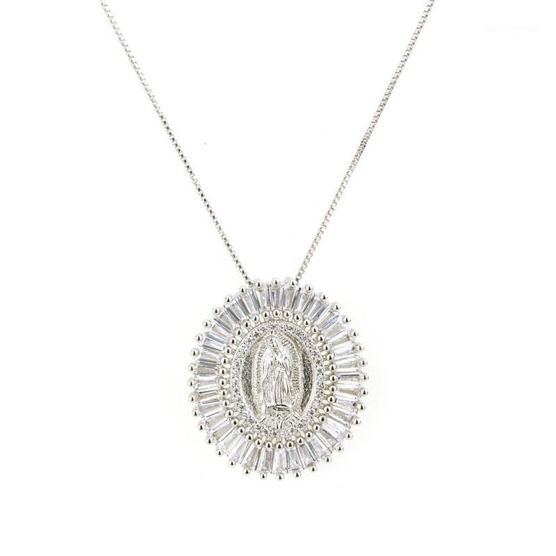 Mother Virgin Mary Pendant Necklace Women Men Christian Cubic Zirconia Statement Necklace Party Collier Femme Jewelry S41
Mother Virgin Mary Pendant Necklace Women Men Christian Cubic Zirconia Statement Necklace Party Collier Femme Jewelry S41