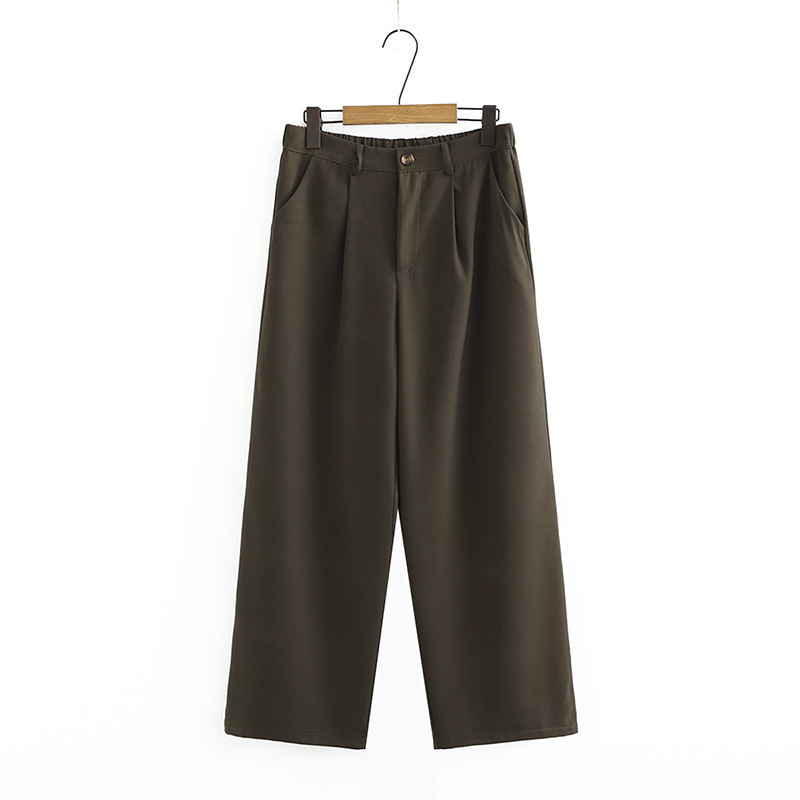 Female Size Plus Black Solid Leg Elastic Waistline Elegant Straight Pants Long Yo9w, Green
Female Size Plus Black Solid Leg Elastic Waistline Elegant Straight Pants Long Yo9w, Green