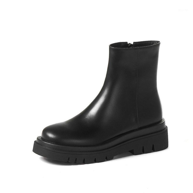 Genuine Leather High Heels boots Retro Side Zipper Wedged Boots For Women Footwear Winter Newest Wedding Shoes Woman1, Black
Genuine Leather High Heels boots Retro Side Zipper Wedged Boots For Women Footwear Winter Newest Wedding Shoes Woman1, Black