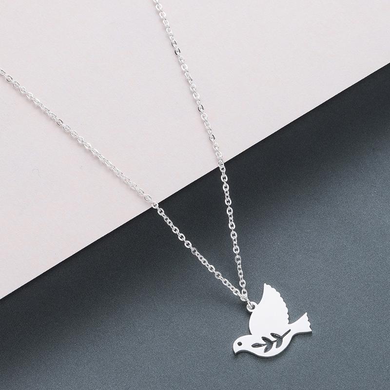 Hot Fashion Casual Pigeon Bird Necklace Pendants Simple Animal Bird Choker Necklaces Stainless Steel Clavicle Chain Jewelry Gift
Hot Fashion Casual Pigeon Bird Necklace Pendants Simple Animal Bird Choker Necklaces Stainless Steel Clavicle Chain Jewelry Gift