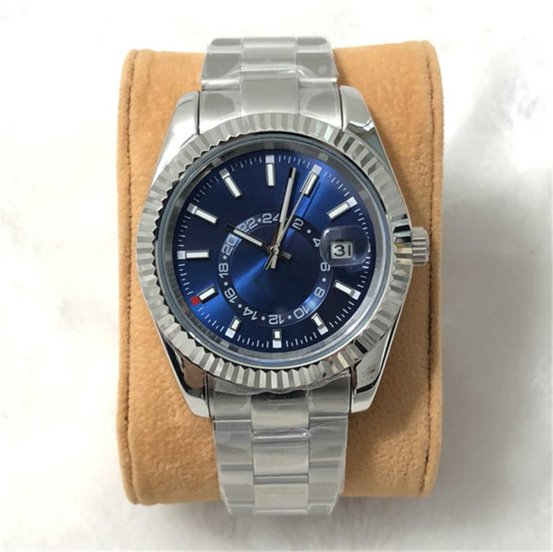 Men SKY-Dweller GMT Watch Automatic Mechanical Fashion Business 2813 movement Watches Stainless Steel 42mm Luminous Waterproof Wristwatch
Men SKY-Dweller GMT Watch Automatic Mechanical Fashion Business 2813 movement Watches Stainless Steel 42mm Luminous Waterproof Wristwatch