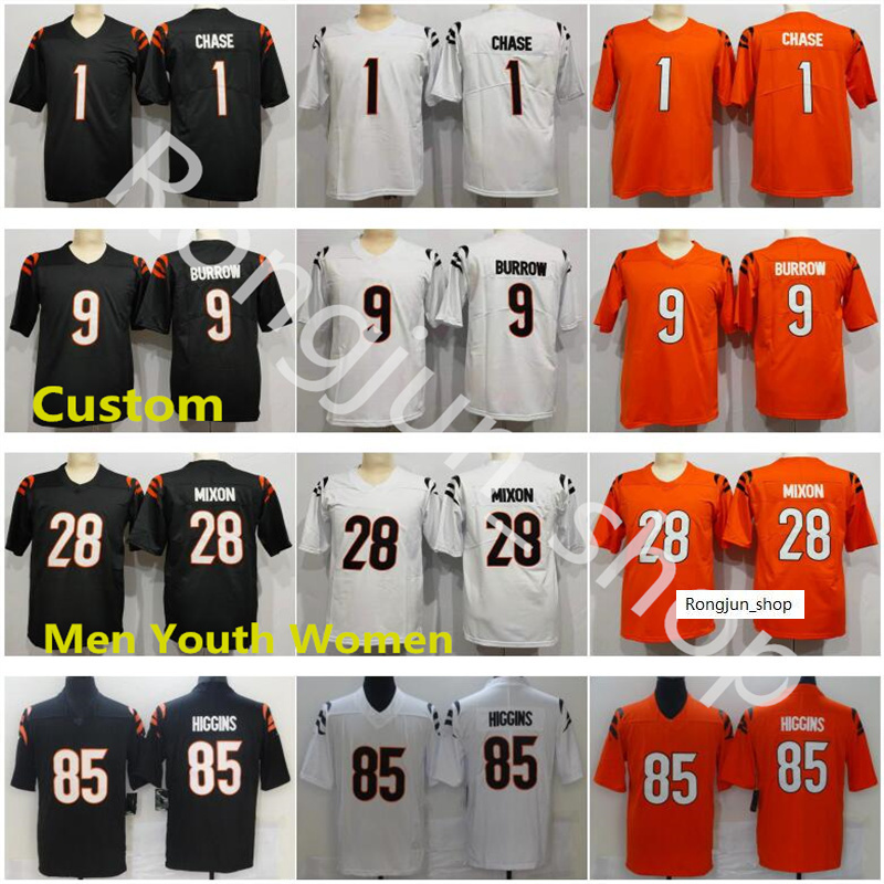 Top 2021 Custom Stitched Cincinnati Mens Football 9 Joe Burrow 85 Tee Higgins 28 Mixon Sam 1 Ja'Marr Chase Football Limited Bengal jerseys Size S
Top 2021 Custom Stitched Cincinnati Mens Football 9 Joe Burrow 85 Tee Higgins 28 Mixon Sam 1 Ja'Marr Chase Football Limited Bengal jerseys Size S