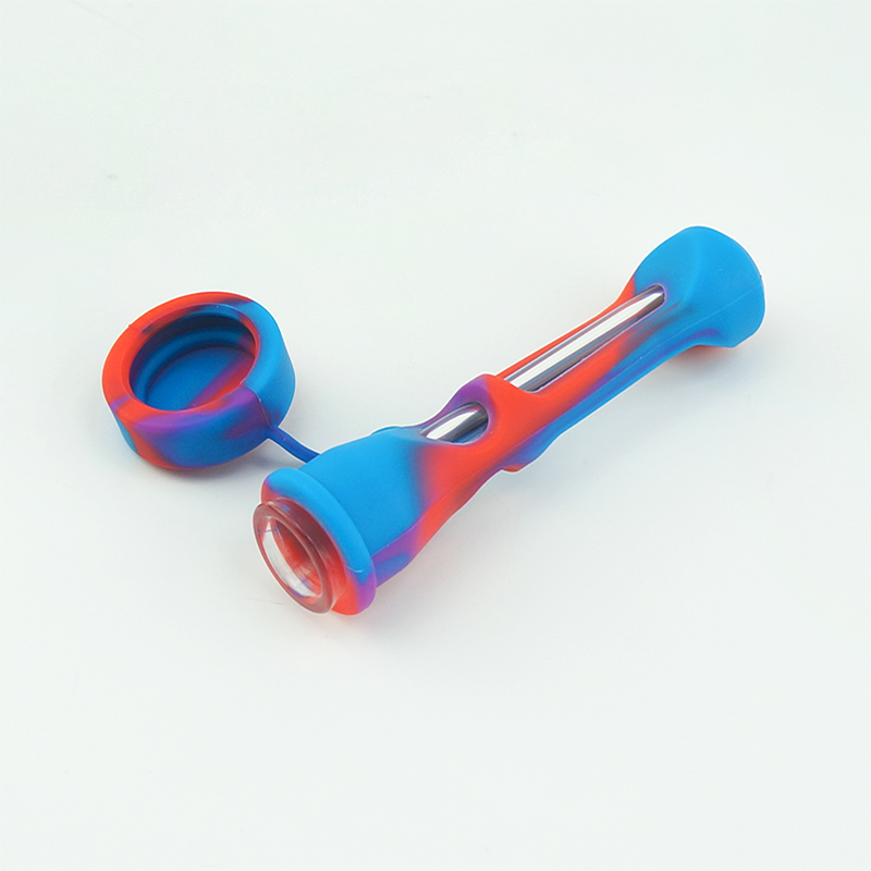 Silicone Glass Smoking Herb Pipe 87MM One Hitter Dugout Pipe Tobacco Cigarette wee Pipe Hand Spoon Pipes for Smoking Accessories Wholesale
Silicone Glass Smoking Herb Pipe 87MM One Hitter Dugout Pipe Tobacco Cigarette wee Pipe Hand Spoon Pipes for Smoking Accessories Wholesale