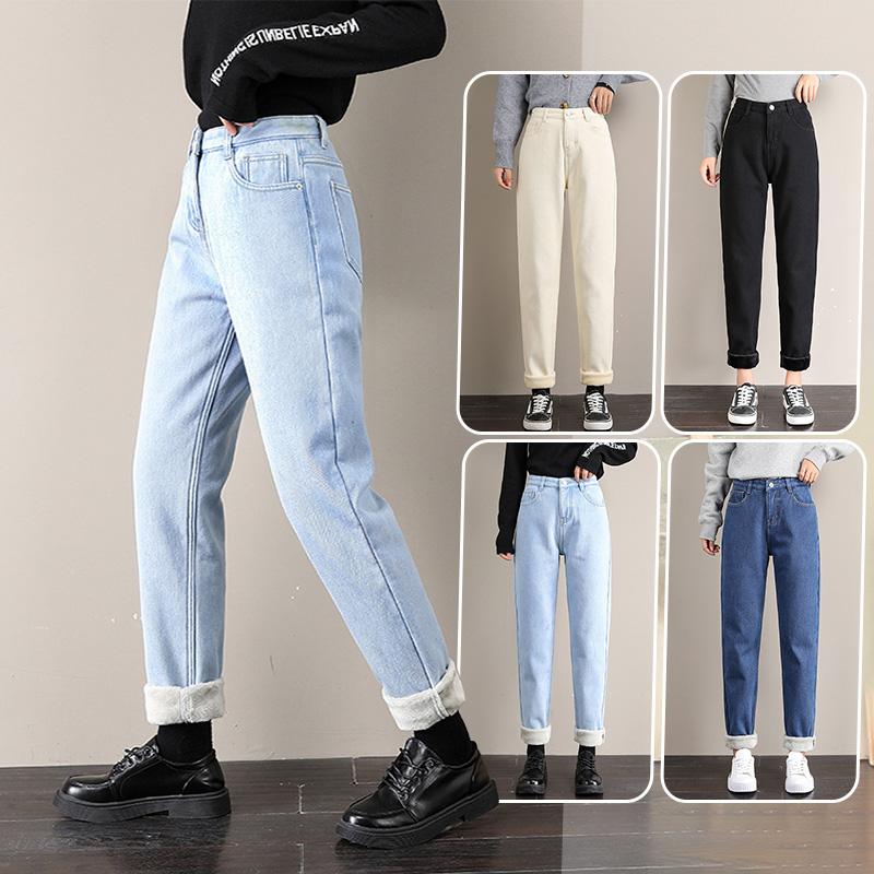 Women's Jeans Women Winter Velvet Thick Warm Denim Pants High Waist Fleece Mom Vintage Thermal Stretch Trousers
Women's Jeans Women Winter Velvet Thick Warm Denim Pants High Waist Fleece Mom Vintage Thermal Stretch Trousers