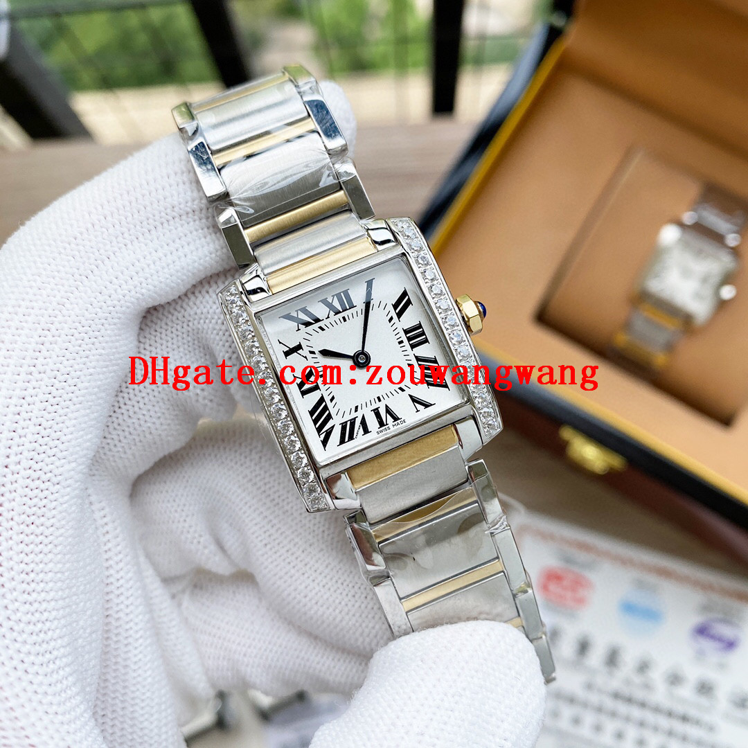 2021 high quality luxury tank francaise ladies brand quartz watches joker leather strap diamond wristwatches classic square santos womens watch D3144, Slivery;black
2021 high quality luxury tank francaise ladies brand quartz watches joker leather strap diamond wristwatches classic square santos womens watch D3144, Slivery;black