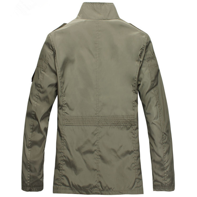 Casual Men's Jacket Spring Army Military Jacket Windbreak Men Coats Winter Male Outerwear Autumn Overcoat Waterproof Khaki 5XL 201218