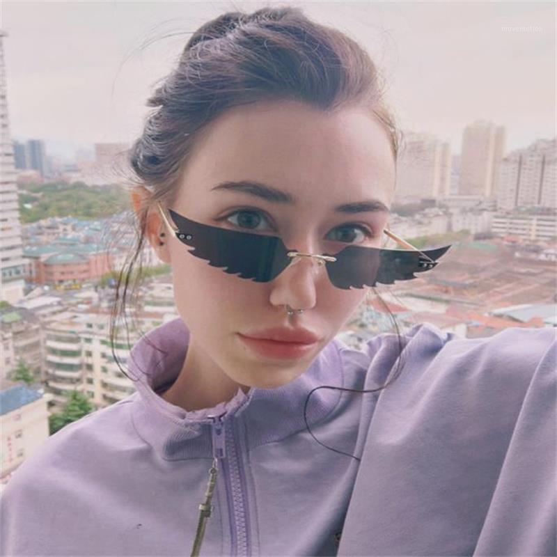 Hat Sales Angel Wing Women Sunglasses Cat Eye Rimless Sun Glasses Narrow Eyewear 2020 Metal Shades Trending Streetwear UV4001
Hat Sales Angel Wing Women Sunglasses Cat Eye Rimless Sun Glasses Narrow Eyewear 2020 Metal Shades Trending Streetwear UV4001