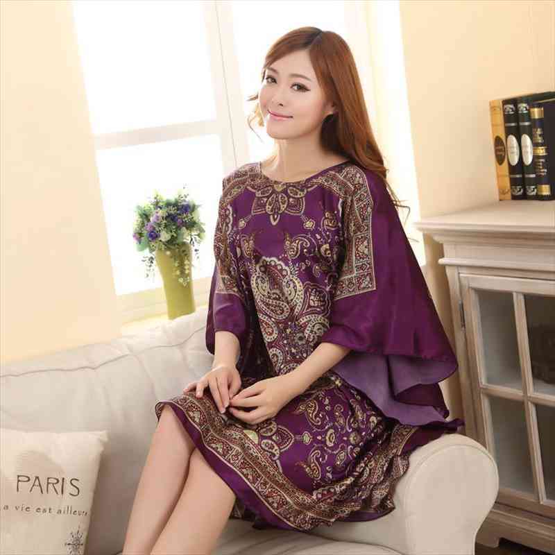 Summer Light Blue Chinese Style Silk Rayon Robe Womens Sexy Loose Home Dress Vintage Kaftan Bath Gown Pajamas Z02, Black;red
Summer Light Blue Chinese Style Silk Rayon Robe Womens Sexy Loose Home Dress Vintage Kaftan Bath Gown Pajamas Z02, Black;red