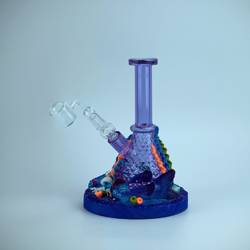 Artists' joint works, Limited sales,Dream of the ocean, the combination of glass and clay,glass bong,oil
Artists' joint works, Limited sales,Dream of the ocean, the combination of glass and clay,glass bong,oil