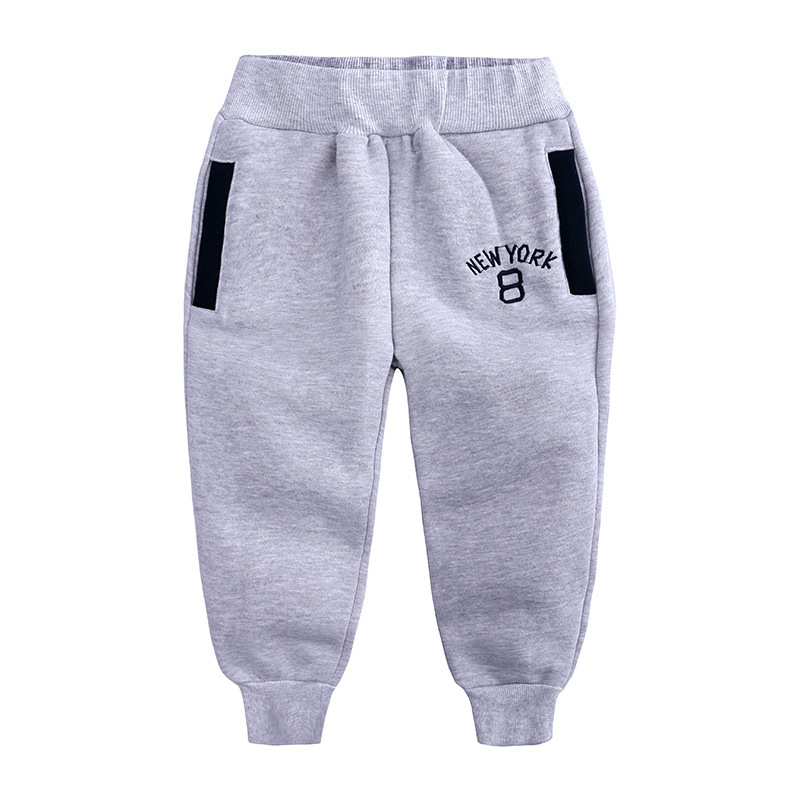 Autumn Winter Kids Toddler Boys Casual Sport Pants For Boys Fleece Trousers For Children Pant Boys Clothes 2 3 4 5 6 7 Year LJ201127