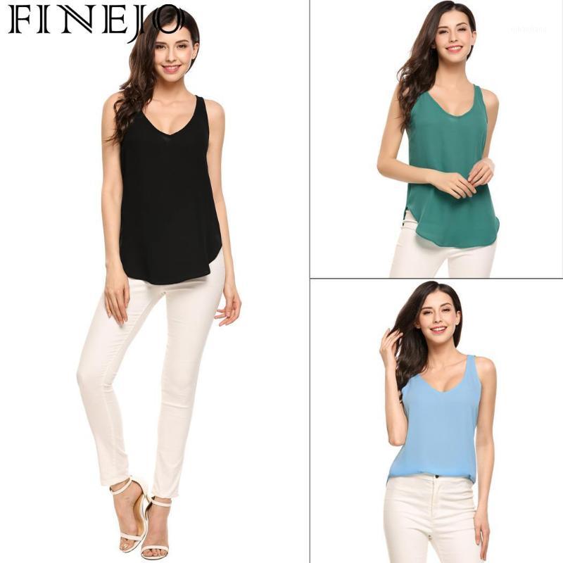 FINEJO V-Neck Casual Women Sleeveless Solid Chiffon Loose Pullover Vest Tops1, Sky blue
FINEJO V-Neck Casual Women Sleeveless Solid Chiffon Loose Pullover Vest Tops1, Sky blue