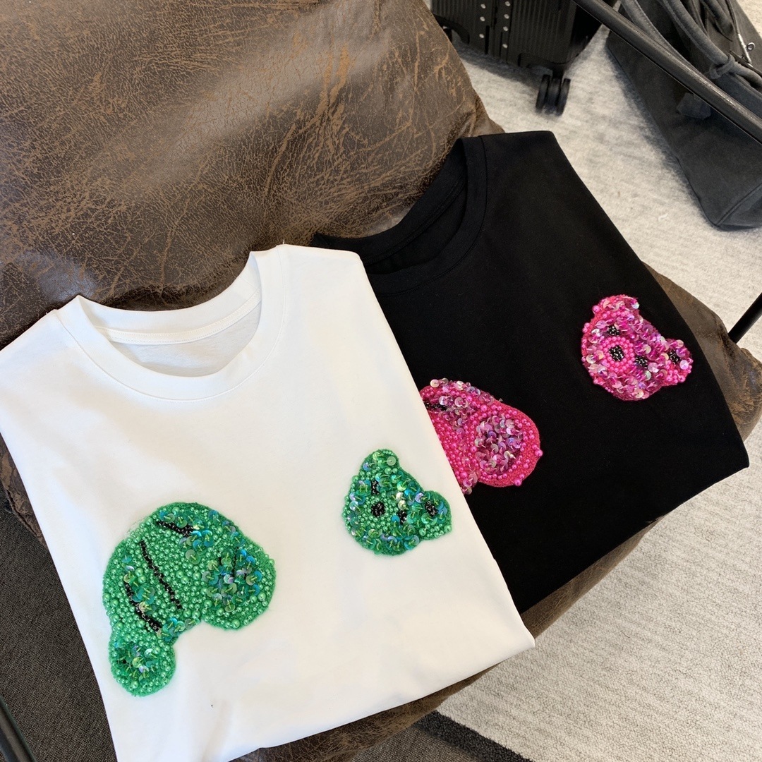 Fashion brand 2021 spring and summer ins net red decapitated bear short sleeve heavy industry Beaded lovers t-shirt men and women fashion, Black
Fashion brand 2021 spring and summer ins net red decapitated bear short sleeve heavy industry Beaded lovers t-shirt men and women fashion, Black