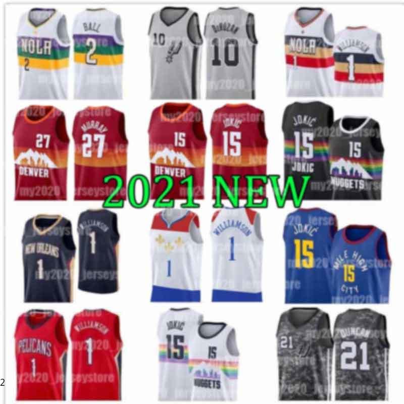 Zion 1 Williamson New Orleans Pelicans Jersey Nikola Denver Nuggets 15 Jokic Jamal 27 Murray San Antonio Spurs Duncan, Black;red
Zion 1 Williamson New Orleans Pelicans Jersey Nikola Denver Nuggets 15 Jokic Jamal 27 Murray San Antonio Spurs Duncan, Black;red