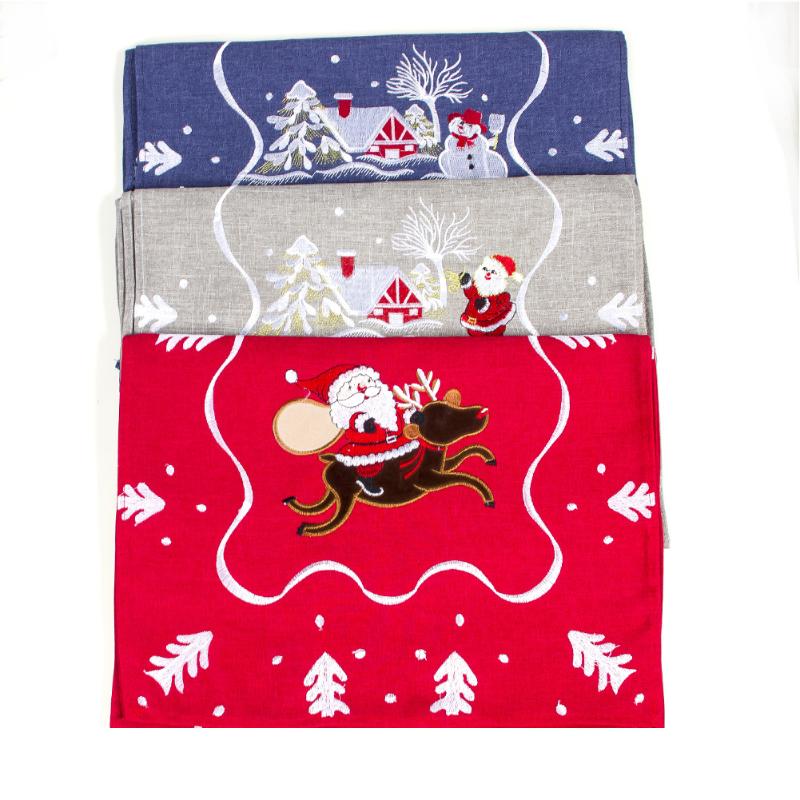 Santa Claus Embroidery Table Runner Christmas Restaurant Fabric Table Cloth Christmas Decorations, Red
Santa Claus Embroidery Table Runner Christmas Restaurant Fabric Table Cloth Christmas Decorations, Red
