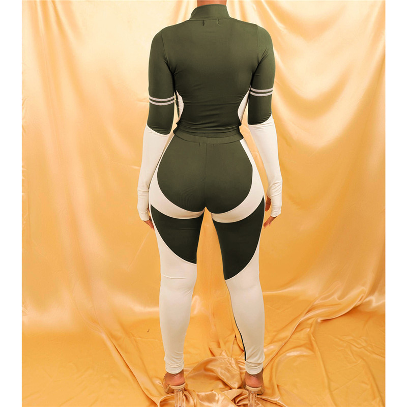 Plus size 2XL Women outfits fall winter tracksuits pullover hoodies+pants panelled two piece set sweatsuits long sleeve sportswear 4273