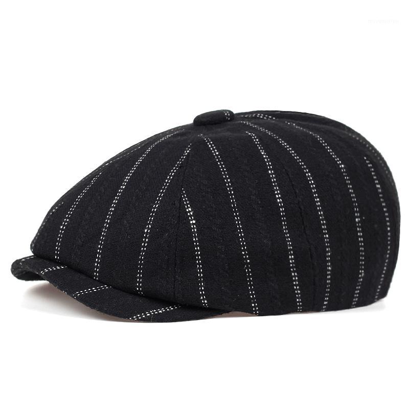 2020 new newboy hat striped style beret hat autumn and winter outdoor warm hats men and women universal cap casual caps1, Black
2020 new newboy hat striped style beret hat autumn and winter outdoor warm hats men and women universal cap casual caps1, Black
