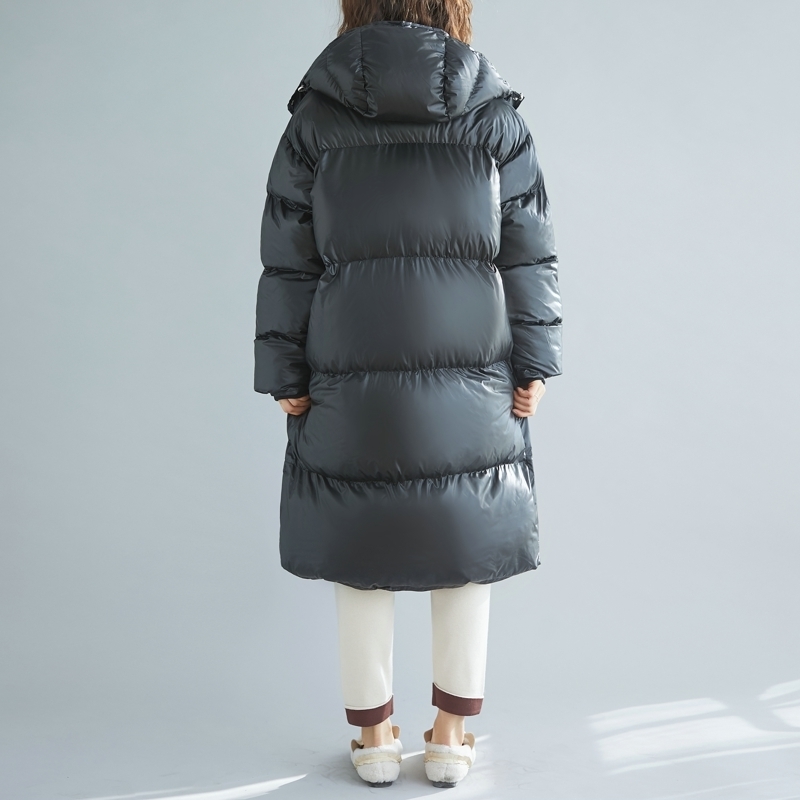 Will limit yuan overtheknee cottonpadded jacket loose long thickening cottonpadded clothes coat 201019