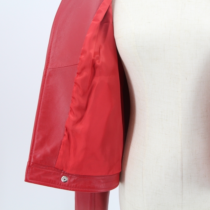 QIUCHEN arrival women spring real leather jacket genuine sheep leather coat Fashion women jacket 201030