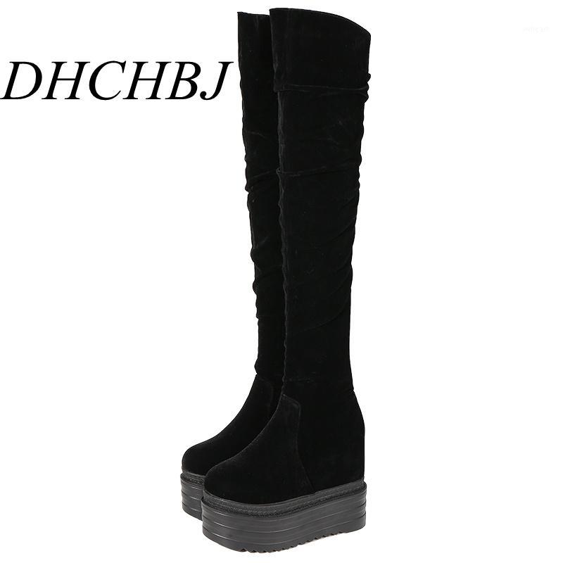 13cm Thick Bottom High Knee Long Boots Women Thin Leg Wedges High Heel Platform Over The Knee Booties1, Black
13cm Thick Bottom High Knee Long Boots Women Thin Leg Wedges High Heel Platform Over The Knee Booties1, Black