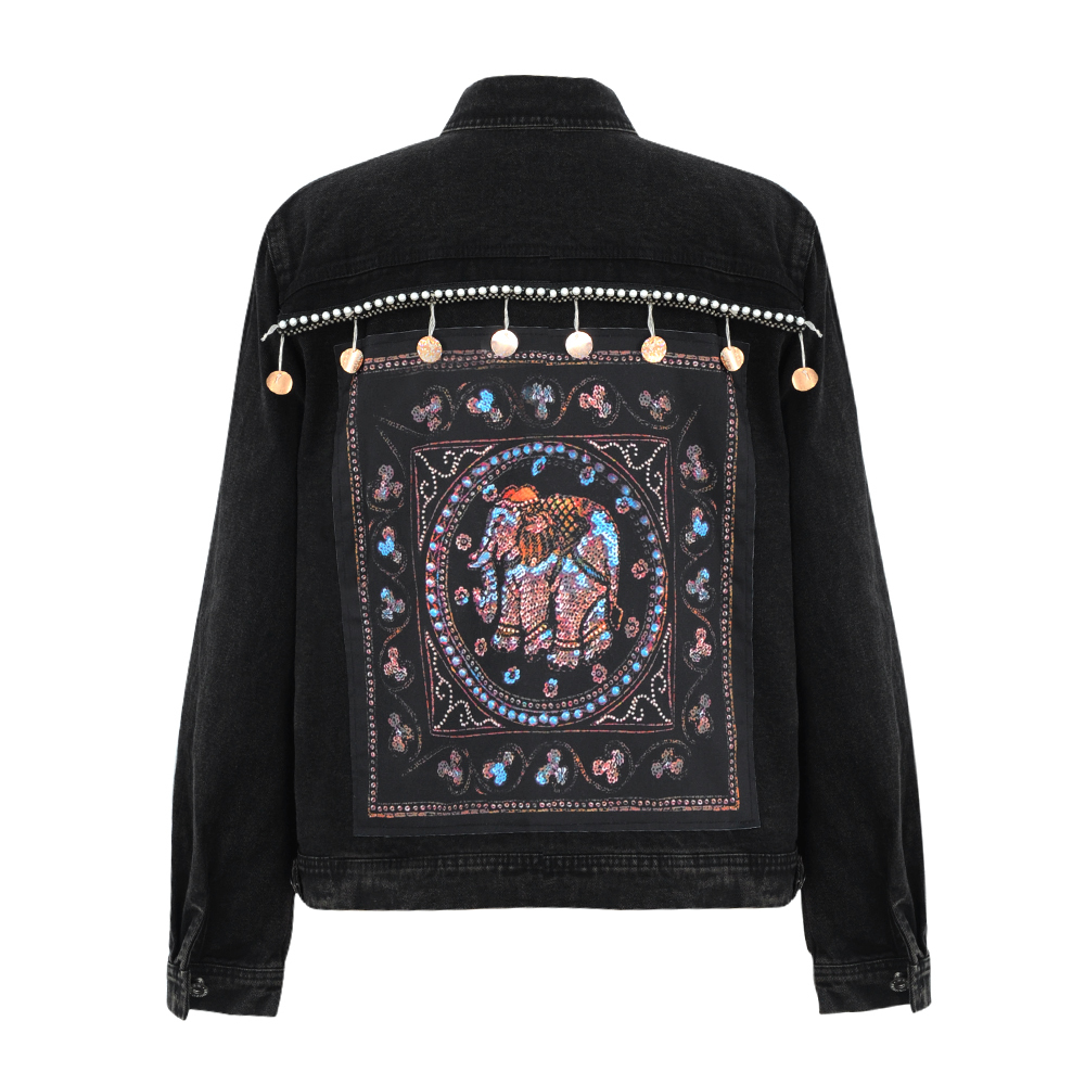 Women Denim Short Jackets Jeans Coats Vintage Fashion Black winter Bohemian Long Sleeve Clothes Outerwear Ladies Clothing 201112