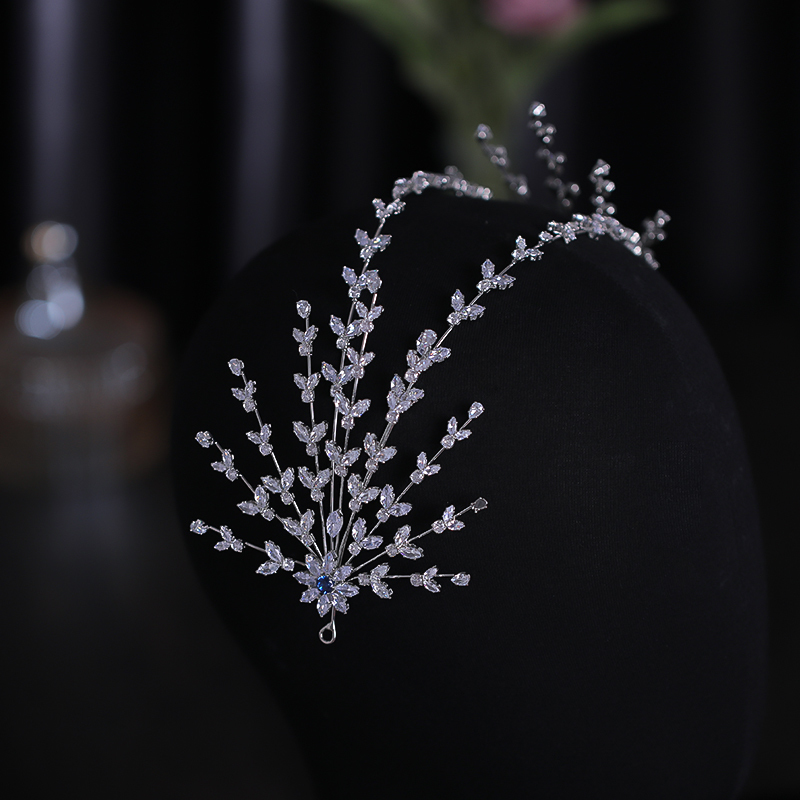 Wedding Hair Accessories Silver Color y Headbands Zircon Tiaras Crowns Bridal Queen Princess Diadems Hairband Women Jewelry 220214