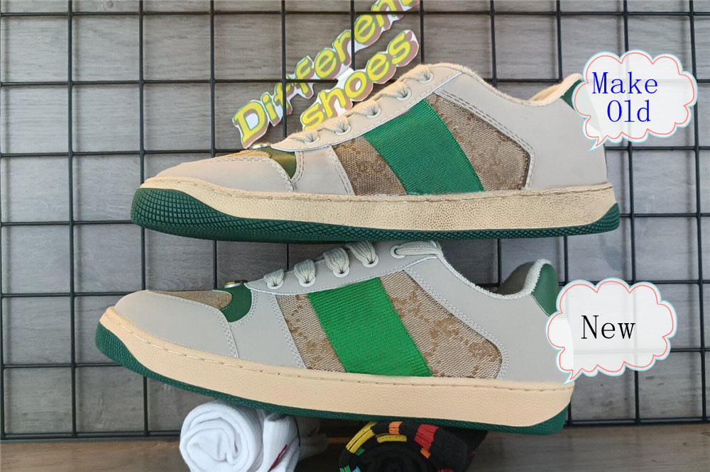 Screener sneaker beige Butter Dirty leather Shoes Italy vintage Red and Green Web stripe Luxurys Designers Sneakers rubber sole Classic Casual Shoe
Screener sneaker beige Butter Dirty leather Shoes Italy vintage Red and Green Web stripe Luxurys Designers Sneakers rubber sole Classic Casual Shoe